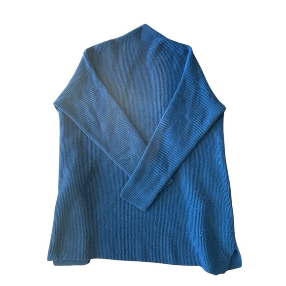 NAP Cardigan Women’s Size Small 100% Cashmere Blue Button Up Sweater - Picture 4 of 5